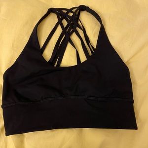 Black lululemon sports bra